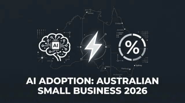 Australian small business owner exploring AI tools on a laptop