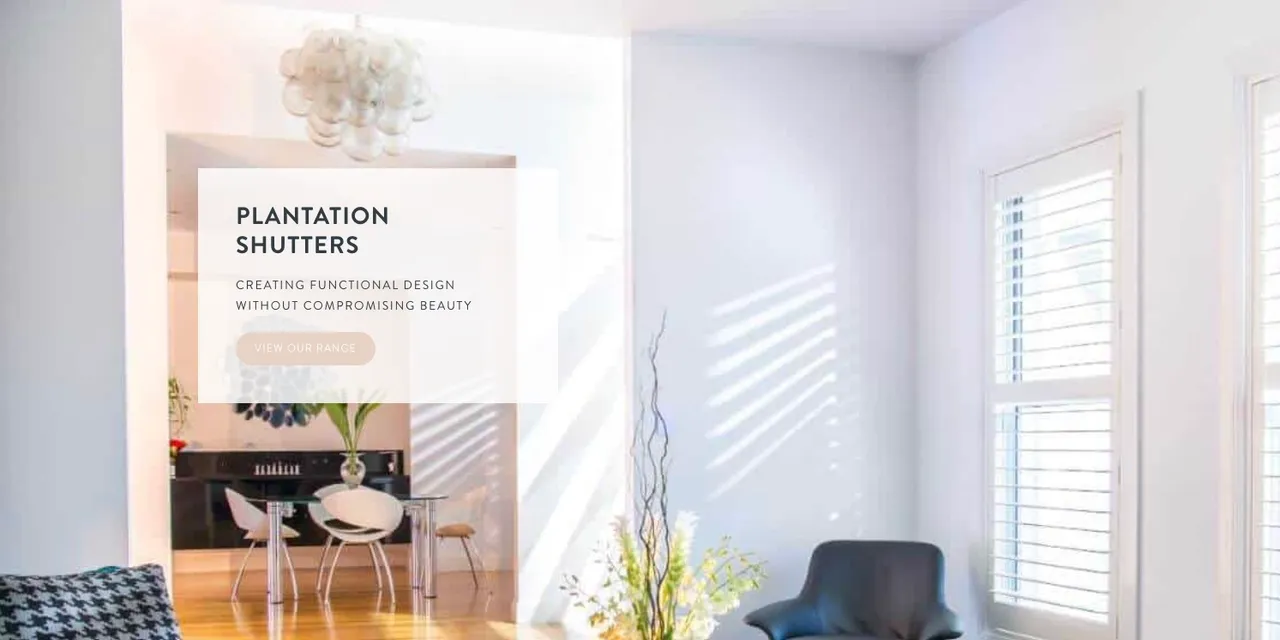 Mandurah Plantation Shutters website homepage showcasing custom window treatments