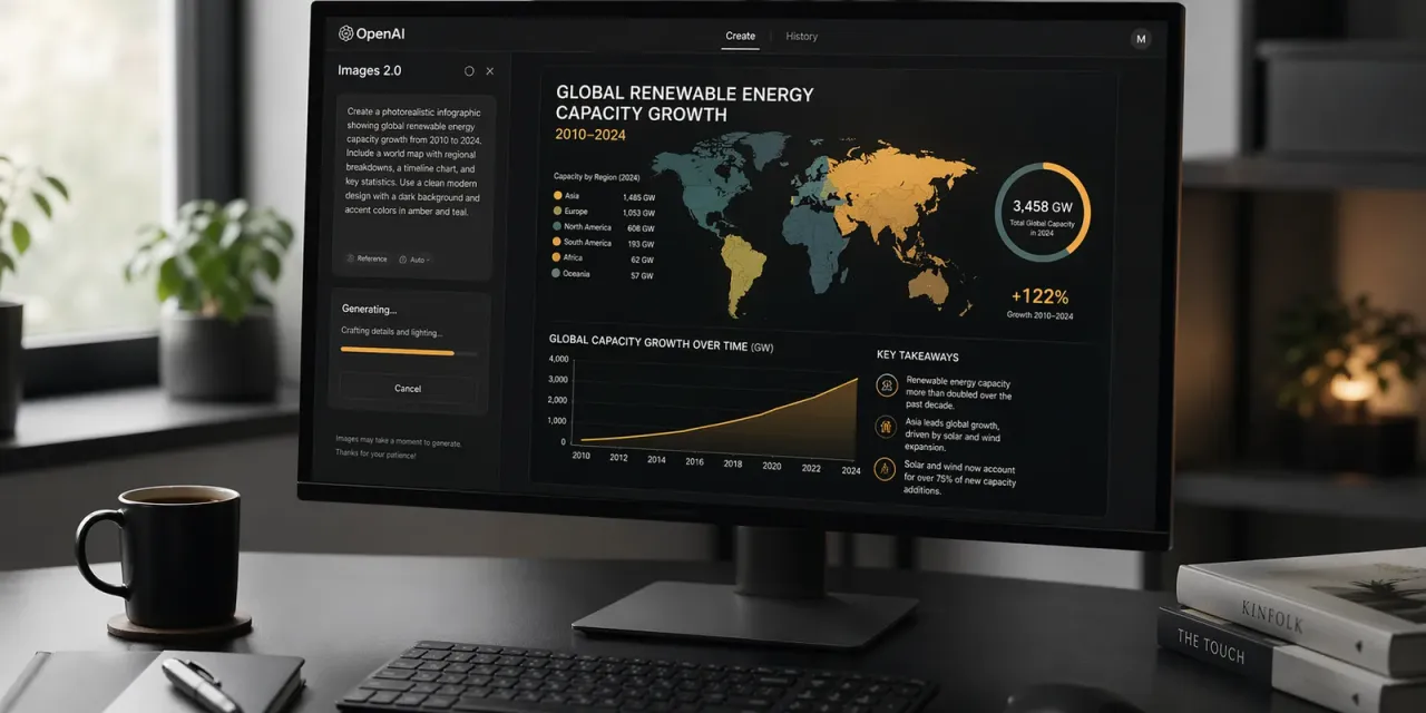 OpenAI Images 2.0 generating a detailed infographic with readable text