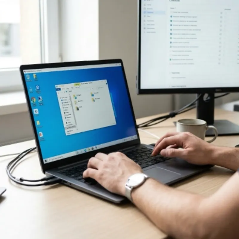 Remote tech support session in progress