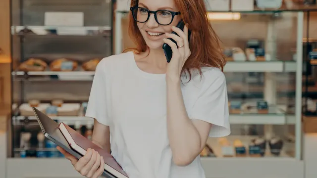 Business owner considering AI website tools