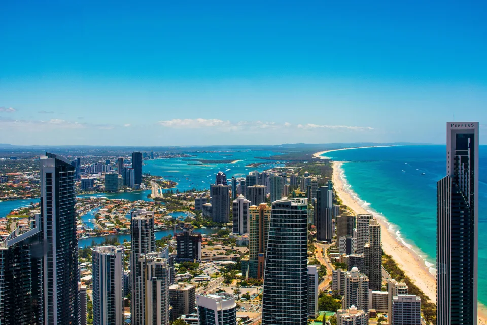 Gold Coast skyline and coastline