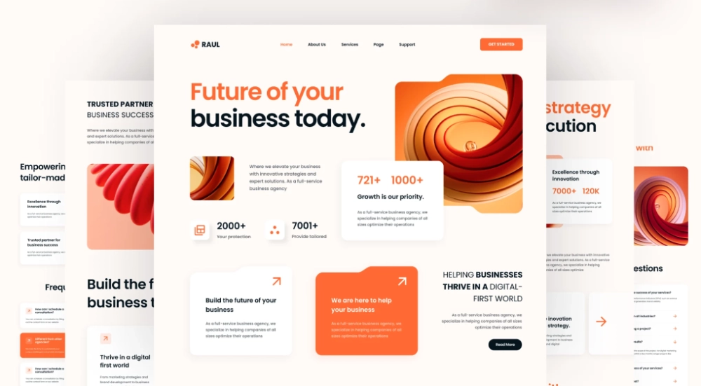 pre designed website template