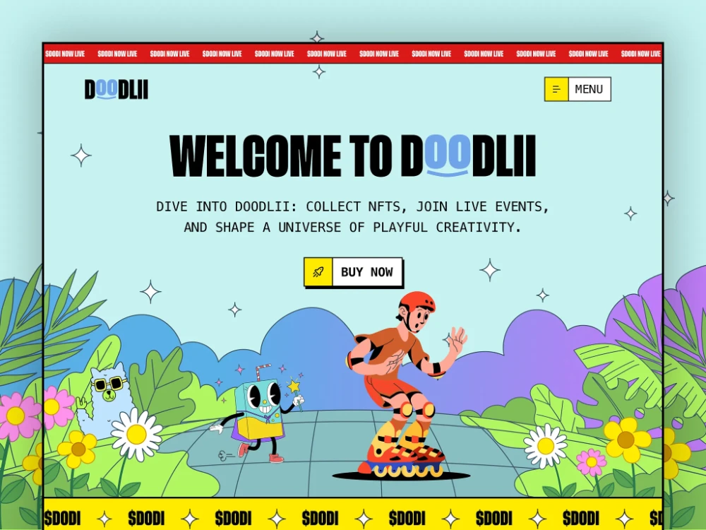 Eye popping landing page