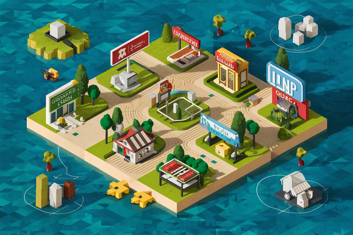 Local Map Isometric View